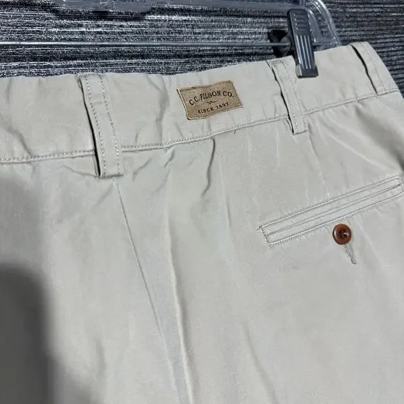 CC Filson Vintage Pants Men's Size 38x30 Khaki Anchorage Work